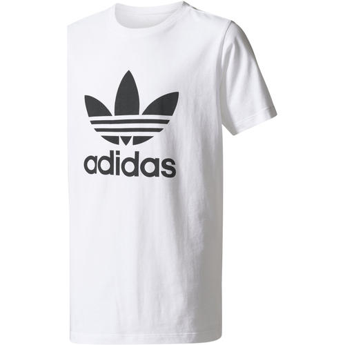 Textil Rapaz T-Shirt mangas curtas adidas Originals BR8106 Branco