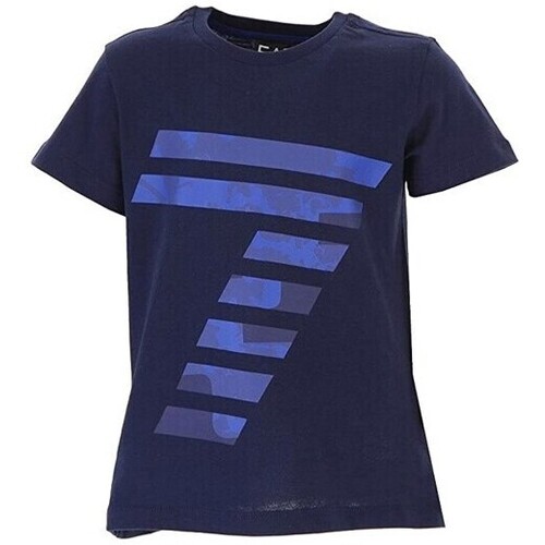 Textil Rapaz T-Shirt mangas curtas Emporio Armani EA7 3ZBT65-BJA2Z Azul