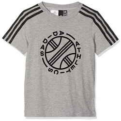 Textil Rapaz T-Shirt mangas curtas adidas Originals DJ1636 Cinza