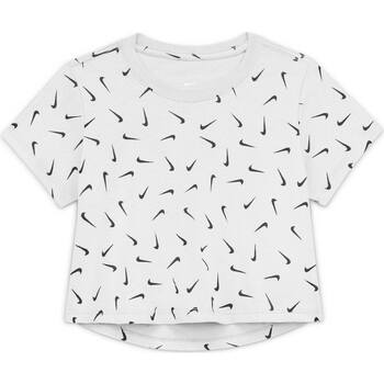 Textil Rapariga T-Shirt mangas curtas noise Nike CZ1126 Branco