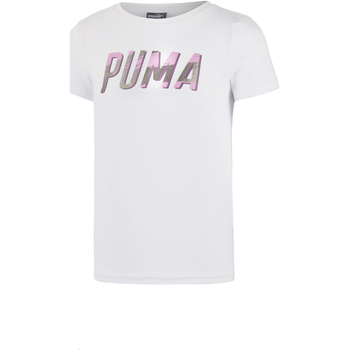 Textil Rapariga T-Shirt mangas curtas Puma 855041 Branco