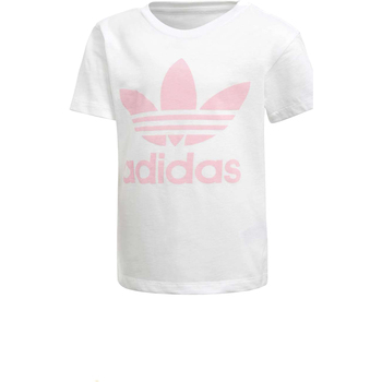Textil Rapariga T-Shirt mangas curtas adidas rosa Originals DH2464 Branco
