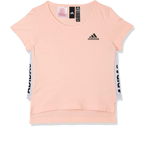 Textil Rapariga T-Shirt mangas curtas adidas rosa Originals DJ1397 Rosa