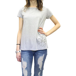 Textil Mulher T-Shirt mangas curtas Converse 6SD578A Cinza