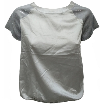 Textil Mulher T-Shirt mangas curtas Deha D33340 Prata