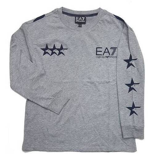 Textil Rapaz T-shirt mangas compridas Emporio Armani EA7 6HBT55-BJ7CZ Cinza