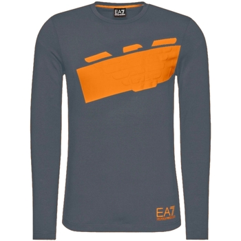 Textil Homem T-shirt mangas compridas Emporio Armani EA7 6HPT32-PJ3NZ Cinza