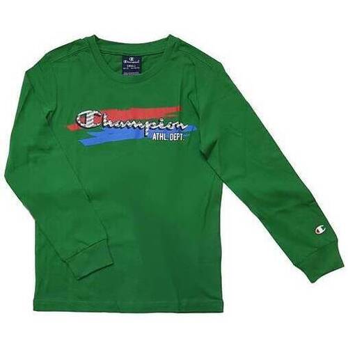 Textil Rapaz T-shirt pointed compridas Champion 305443 Verde