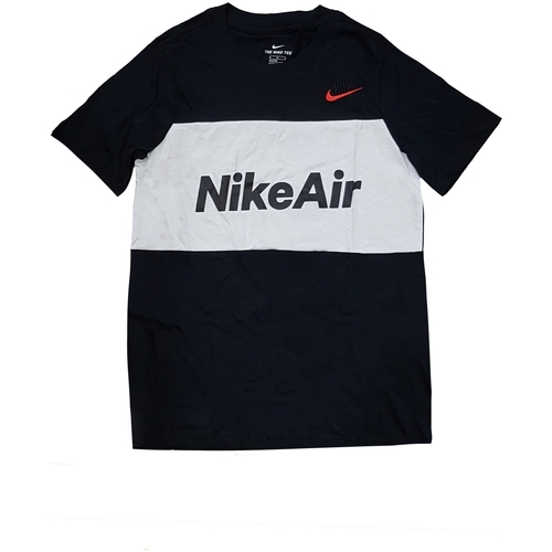 Textil Rapaz T-Shirt mangas curtas Nike plains CV2211 Preto
