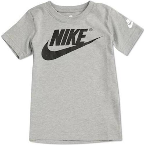 Textil Rapaz T-Shirt mangas curtas Nike picnic 86E765 Cinza