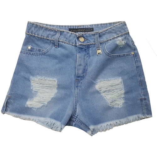 Textil Mulher Shorts / Bermudas Café Noir C7JJ6250 Azul