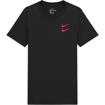 Textil Rapaz T-Shirt mangas curtas Nike plains CZ1823 Preto