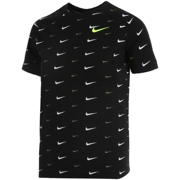Textil Rapaz T-Shirt braata curtas Nike DC7530 Preto