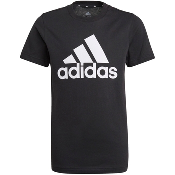 Textil Rapaz T-Shirt mangas curtas black adidas Originals GN3999 Preto