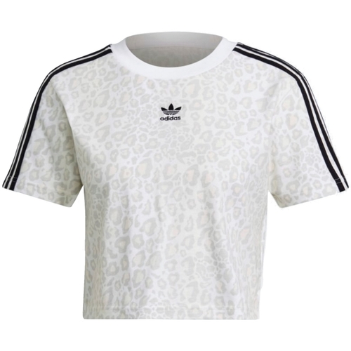 Textil Mulher T-Shirt de manga comprida 85 adidas Originals HB4756 Branco