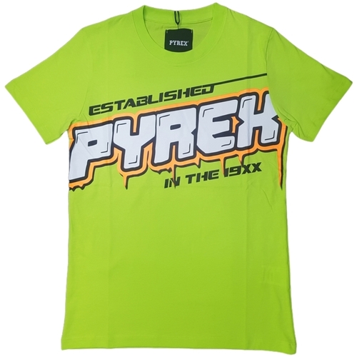 Textil sleeved T-Shirt mangas curtas Pyrex 42155 Verde