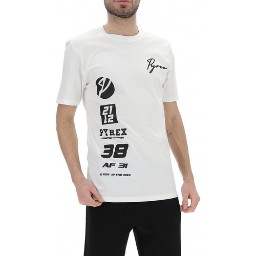 Textil Homem T-Shirt mangas curtas Pyrex 42172 Branco