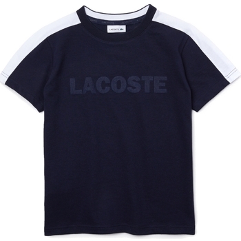 Textil Rapaz T-Shirt mangas curtas Lacoste med TJ0840 Azul