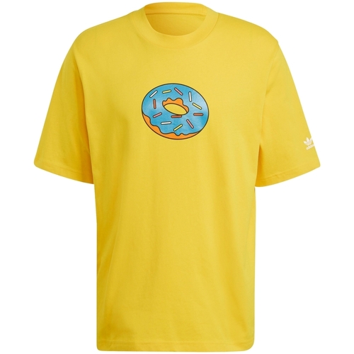 Textil Homem T-Shirt mangas curtas adidas Originals HA5818 Amarelo