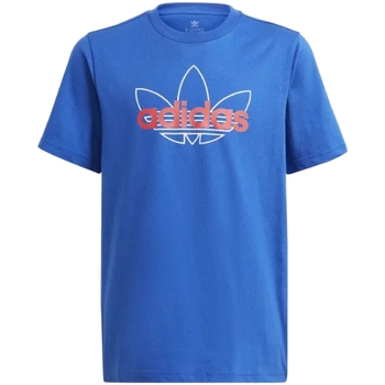 Textil Rapaz T-Shirt mangas curtas images adidas Originals GN2299 Azul
