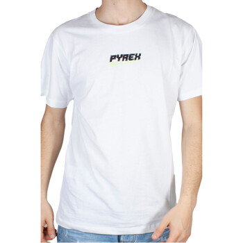 Textil sleeved T-Shirt mangas curtas Pyrex 41961 Branco
