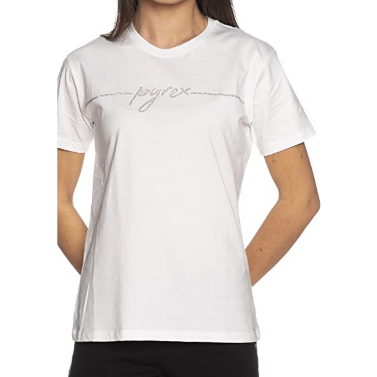 Textil Mulher T-Shirt mangas curtas Pyrex 42045 Branco