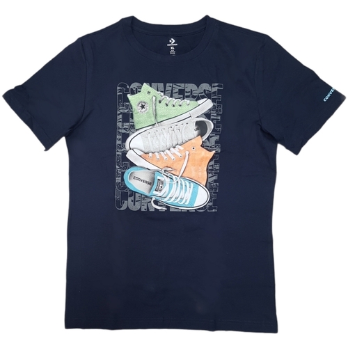 Textil Rapaz Het Patta t-shirt kost Converse 8CB396 Azul