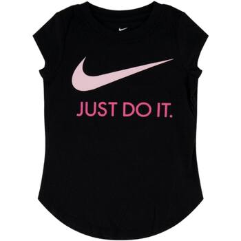 Textil Rapariga T-Shirt mangas curtas Nike 36F245 Preto