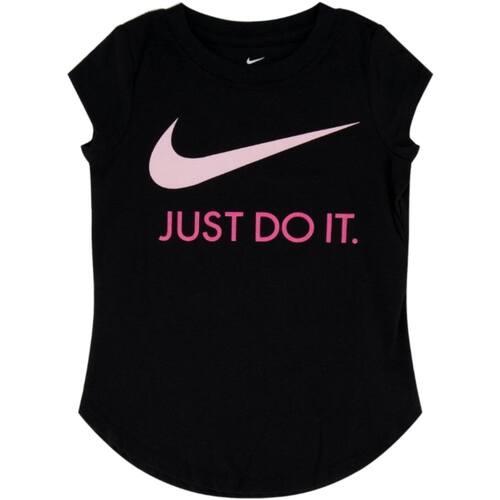 Textil Rapariga T-Shirt mangas curtas Nike picnic 36F245 Preto