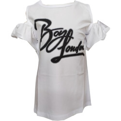 Textil Rapariga T-Shirt mangas curtas Boy London TSBL1160J Branco