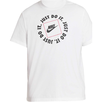 Textil Homem T-Shirt mangas curtas Nike DA0238 Branco