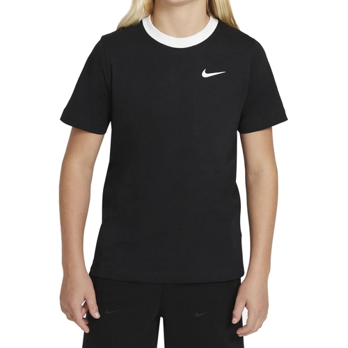 Textil Rapaz T-Shirt line curtas Nike DC7513 Preto