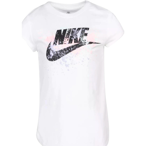 Textil Rapariga T-Shirt mangas curtas Cinder Nike 36H785 Branco
