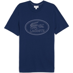 Textil Homem T-Shirt mangas curtas Lacoste TH0453 Azul