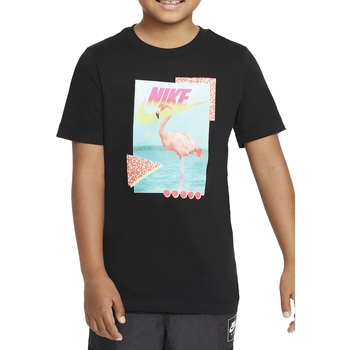 Textil Rapaz T-Shirt mangas curtas Nike SINCE DJ3804 Preto