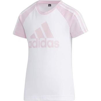 Textil Rapariga T-Shirt mangas curtas adidas rosa Originals GP0430 Branco