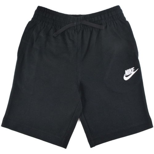 Textil Rapaz Shorts / Bermudas Nike Club 8UB447 Preto