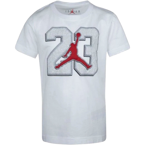 Textil Criança T-Shirt mangas bills Nike 85A639 Branco