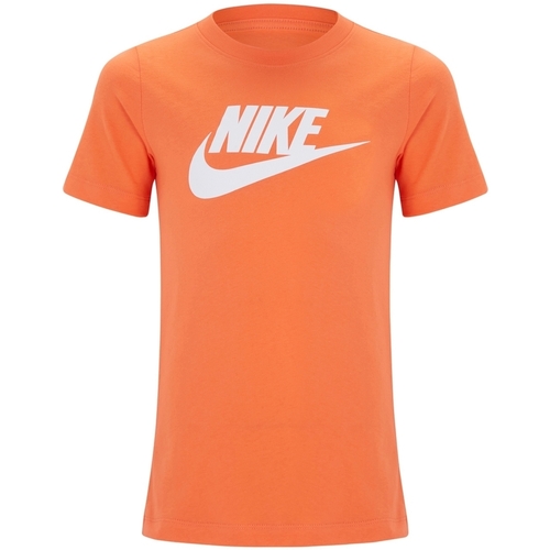 Textil Rapaz T-Shirt mangas curtas Nike plains AR5252 Laranja