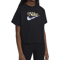 Textil Rapariga T-Shirt mangas curtas Nike DH5747 Preto