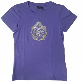 Textil Mulher T-Shirt mangas Manche Conte Of Florence 04AABS Violeta