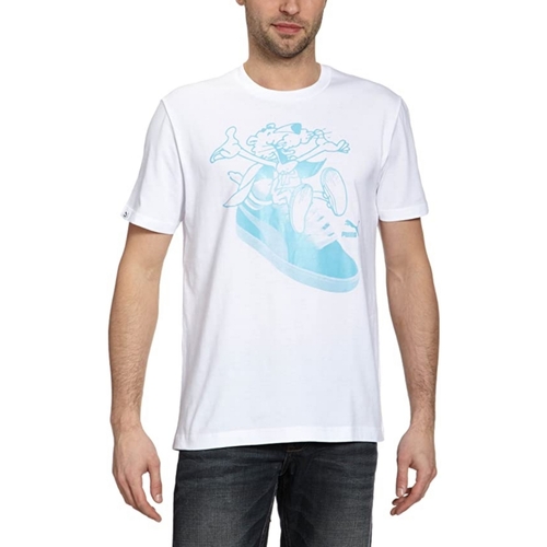 Textil Homem T-Shirt mangas curtas Puma 560692 Branco