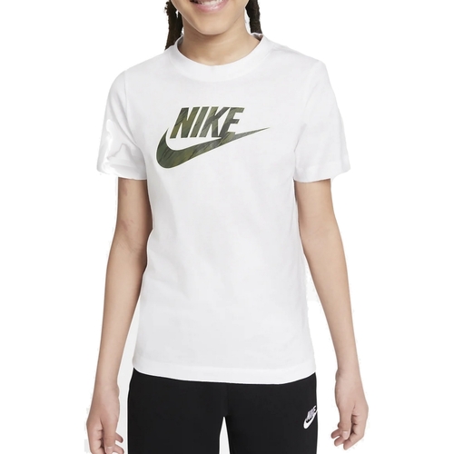 Textil Rapaz T-Shirt mangas curtas Nike DJ6618 Branco