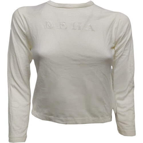 Textil Rapariga T-shirt mangas compridas Deha F67161 Branco