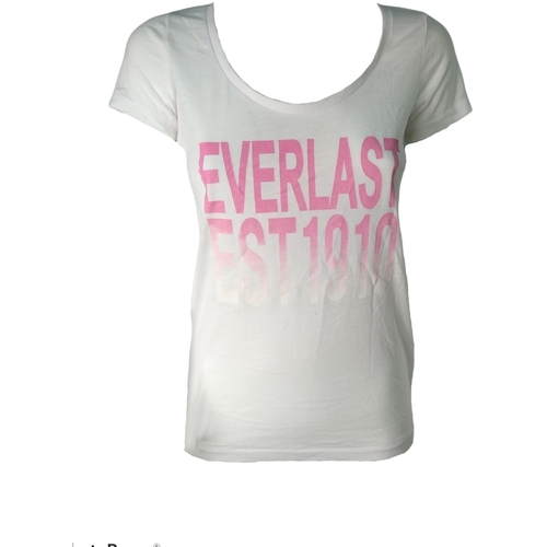 Textil Mulher T-Shirt mangas curtas Everlast 14W712G84 Branco
