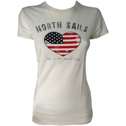 Textil Mulher T-Shirt mangas curtas North Sails 097651 Branco