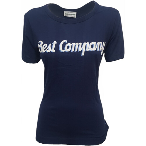 Textil Mulher T-Shirt mangas curtas Best Company 592518 Azul