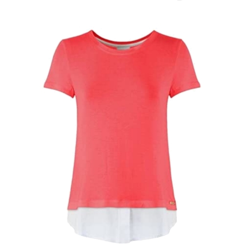 Textil Mulher T-Shirt mangas curtas Roupa de mulher a menos de 60e 00484WN Rosa