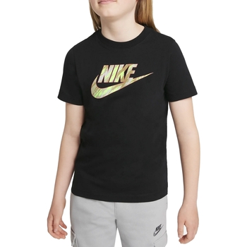 Textil Rapaz T-Shirt mangas curtas Nike Dri-FIT DJ6618 Preto