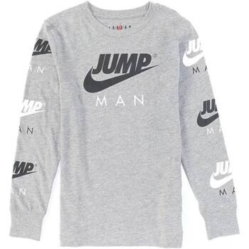 Textil Rapaz T-shirt mangas compridas Nike magenta 85A350 Cinza